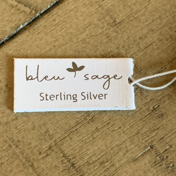 Bleu Sage Sterling Silver Tear Drop Crystal 3 Ring Set - Picture 13 of 14